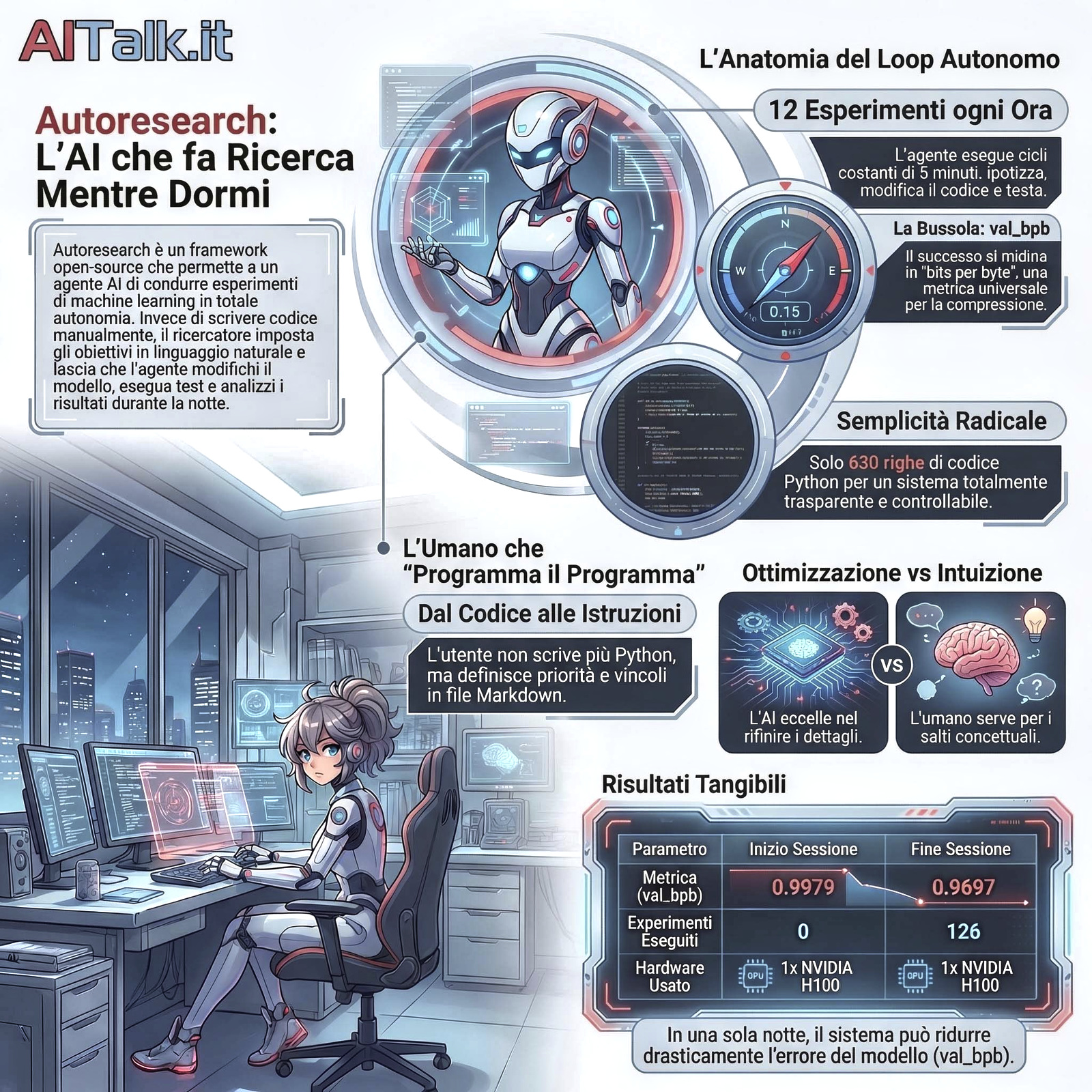 Figura 2 – Un “riassunto” del funzionamento di autoresearch.